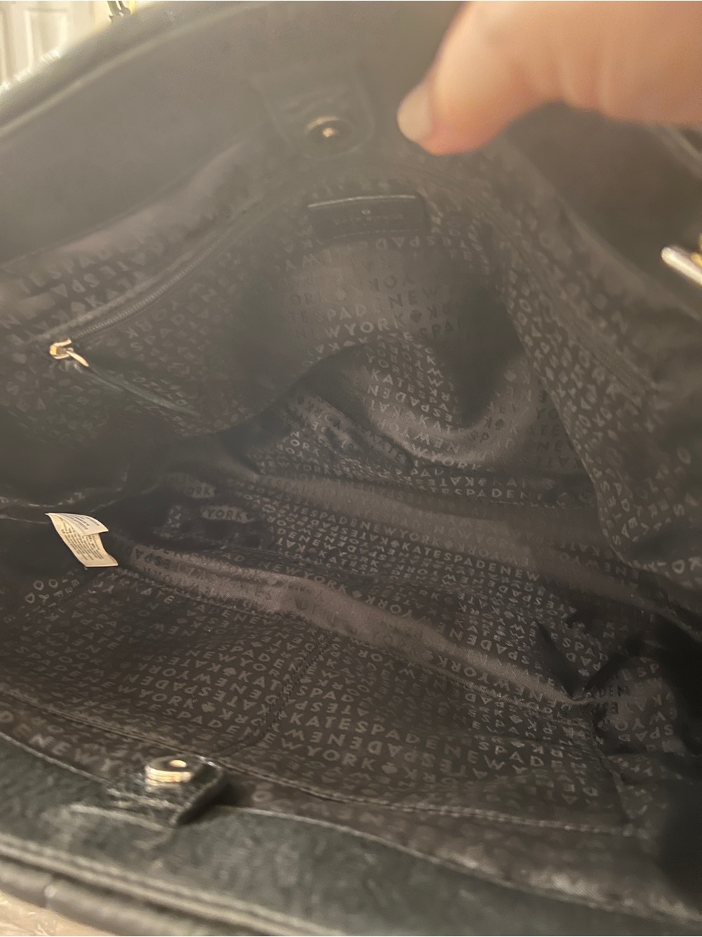 Kate Spade Black Quilted Leather Chain Shoulder Bag Gold Hardware Dust Bag - Picture 9 of 9